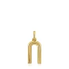 Pingente médio letra N banhado a ouro de 18 K sobre prata TOUS Alphabet