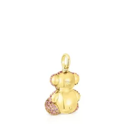 Pingente urso Bold Bear em safiras e ouro