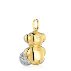 Pingente urso grande em ouro e diamantes Bold Bear