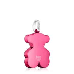 Pingente urso médio em aço na cor rosa Sweet Dolls