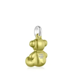 Pingente urso médio em aço em cor lima Bold Bear