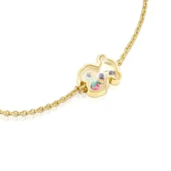 Pulseira Areia em prata vermeil e multi pedras preciosas