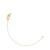 Pulseira corrente em ouro dupla Hold Oval