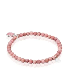 Pulseira em prata e rodonite TOUS Icon Color