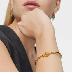 Pulseira escrava banhada a ouro de 18 K sobre prata TOUS MANIFESTO