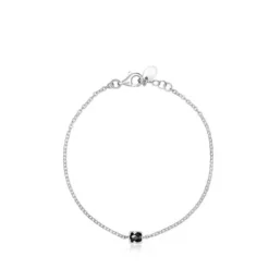 Pulseira Mini Onix em Prata com Ónix