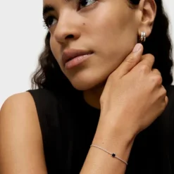 Pulseira Mini Onix em Prata com Ónix