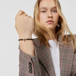 Pulseira Motif em Prata Vermeil rosa
