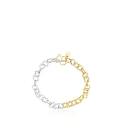 Pulseira motivo de urso TOUS Carrusel bicolor