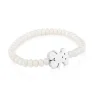 Pulseira Sweet Dolls urso de Pérolas e Prata