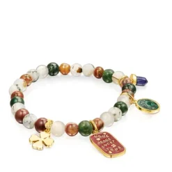 Pulseira TOUS Good Vibes em Prata Vermeil e Ágatas