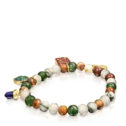 Pulseira TOUS Good Vibes em Prata Vermeil e Ágatas