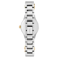 Relógio analógico com bracelete em aço SS, aço IPG dourado e mostrador em madrepérola Epic Icon Mesh
