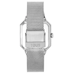 Relógio analógico com bracelete em aço Karat Squared