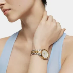 Relógio analógico com bracelete em aço e aço IPG dourado TOUS T-Bear Kdt