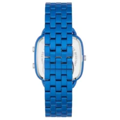 Relógio digital com bracelete em aço em cor azul D-Logo