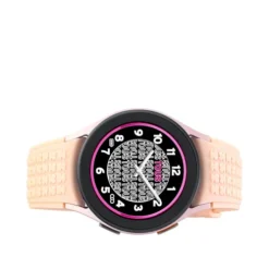 Relógio Samsung Galaxy Watch 5 X TOUS smartwatch em alumínio rosa com banda de silicone rosa