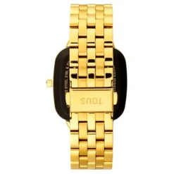 Relógio smartwatch com bracelete em aço IPG dourado D-Connect