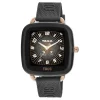 Relógio smartwatch com correia em silicone preto D-Connect