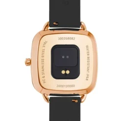 Relógio smartwatch com correia em silicone preto D-Connect