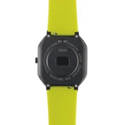 Relógio smartwatch com correia em nylon e correia em silicone verde B-Connect