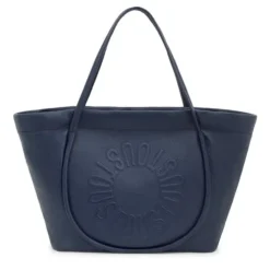 Tote bag grande em pele azul-marinho TOUS Miranda