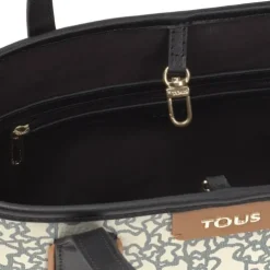 Tote bag pequena Kaos Mini bege e preta