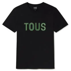 T-shirt de manga curta verde TOUS Bear Faceted M